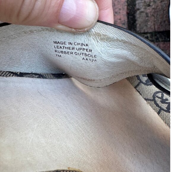 Michael Kors MK Logo Platform Wedge Slides Size 7 - Picture 3 of 8